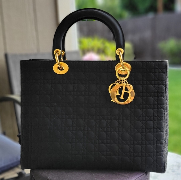 ⛔SOLD ⛔CHRISTIAN DIOR LARGE CANNAGE LADY DIOR - Picture 3 of 7